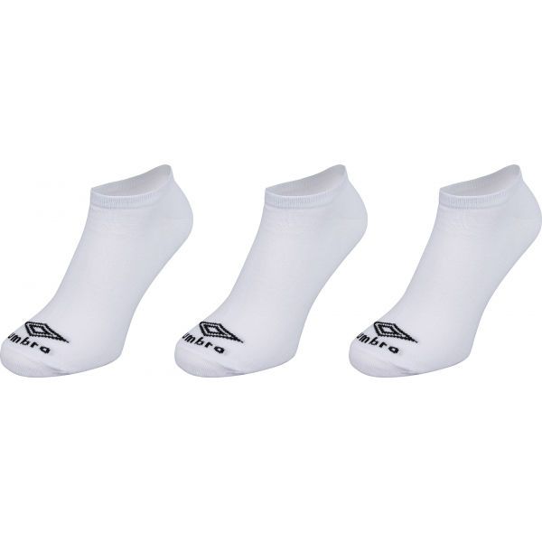 Umbro Umbro NO SHOW LINER SOCK - 3 PACK Чорапи, бяло, размер