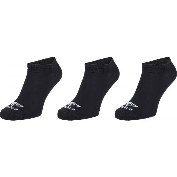 Umbro Umbro NO SHOW LINER SOCK - 3 PACK Чорапи, черно, размер