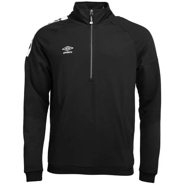 Umbro Umbro PIERS Мъжки суитшърт с къс цип, черно, размер XXL