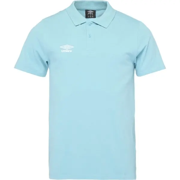 Umbro Umbro PIQUE POLO TEE Мъжка тениска с якичка, светлосиньо, размер