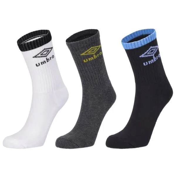 Umbro Umbro STRIPED SPORTS SOCKS JNR - 3 PACK Детски чорапи, микс, размер 32-35
