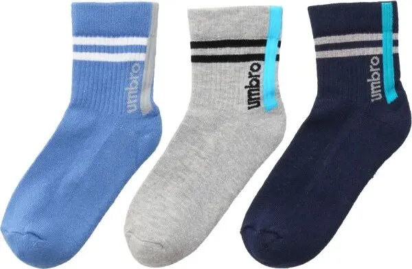Umbro Umbro STRIPED SPORTS SOCKS JNR - 3 PACK Детски чорапи, тъмносин, размер 24-27