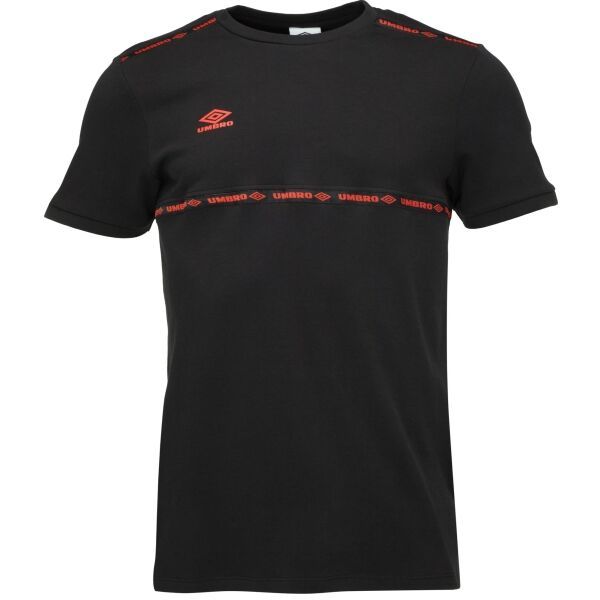 Umbro Umbro TAPED TECH TEE Мъжка тениска, черно, размер
