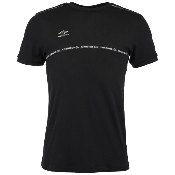 Umbro Umbro TAPED TECH TEE Мъжка тениска, черно, размер