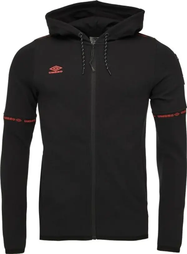Umbro Umbro TECH FZ HOODIE Мъжко спортно горнище, черно, размер