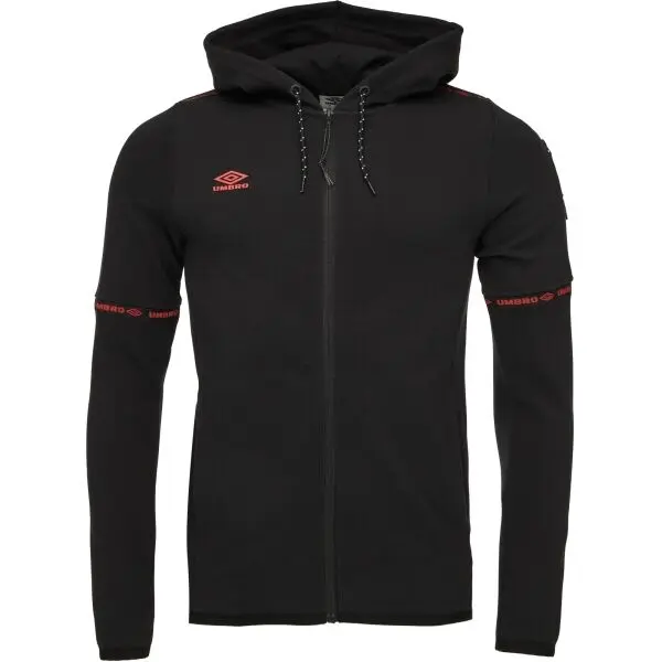 Umbro Umbro TECH FZ HOODIE Мъжко спортно горнище, черно, размер
