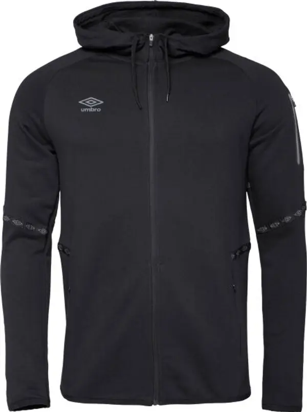 Umbro Umbro TERRACE FULL ZIP HOODIE Мъжки суитшърт, черно, размер