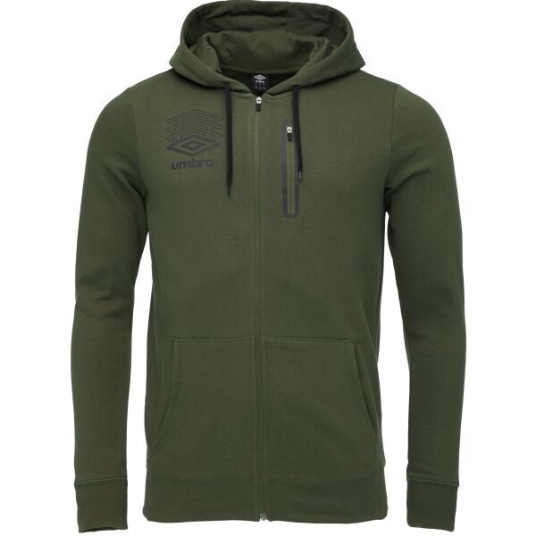 Umbro Umbro TERRACE ZIP HOODIE Мъжки суитшърт, khaki, размер