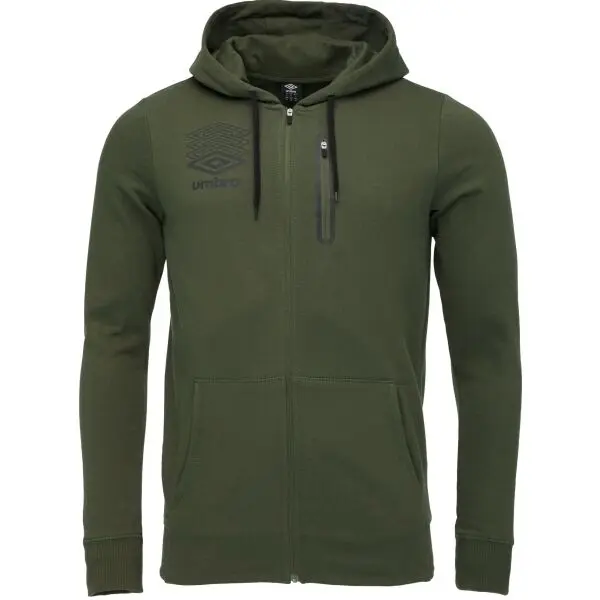 Umbro Umbro TERRACE ZIP HOODIE Мъжки суитшърт, khaki, размер