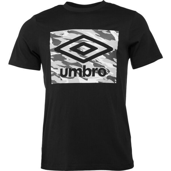Umbro Umbro CAMO BOX LOGO GRAPHIC TEE Мъжка тениска, черно, размер M
