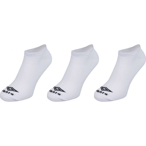 Umbro Umbro NO SHOW LINER SOCK - 3 PACK Чорапи, бяло, размер L