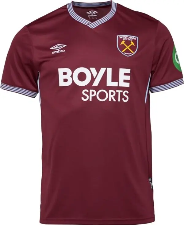 Umbro Umbro WEST HAM HOME SS SHIRT Мъжка футболна фланелка, винен, размер