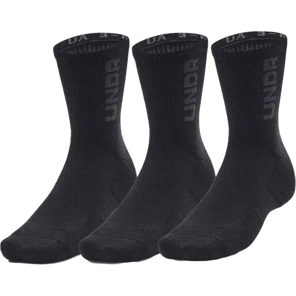 Under Armour Under Armour 3-MAKER MID-CREW 3PK Универсални  чорапи, черно, размер
