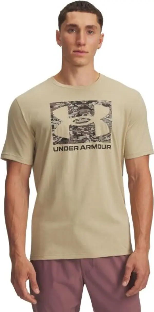 Under Armour Under Armour ABC CAMO BOXED LOGO SS Мъжка тениска, бежово, размер S
