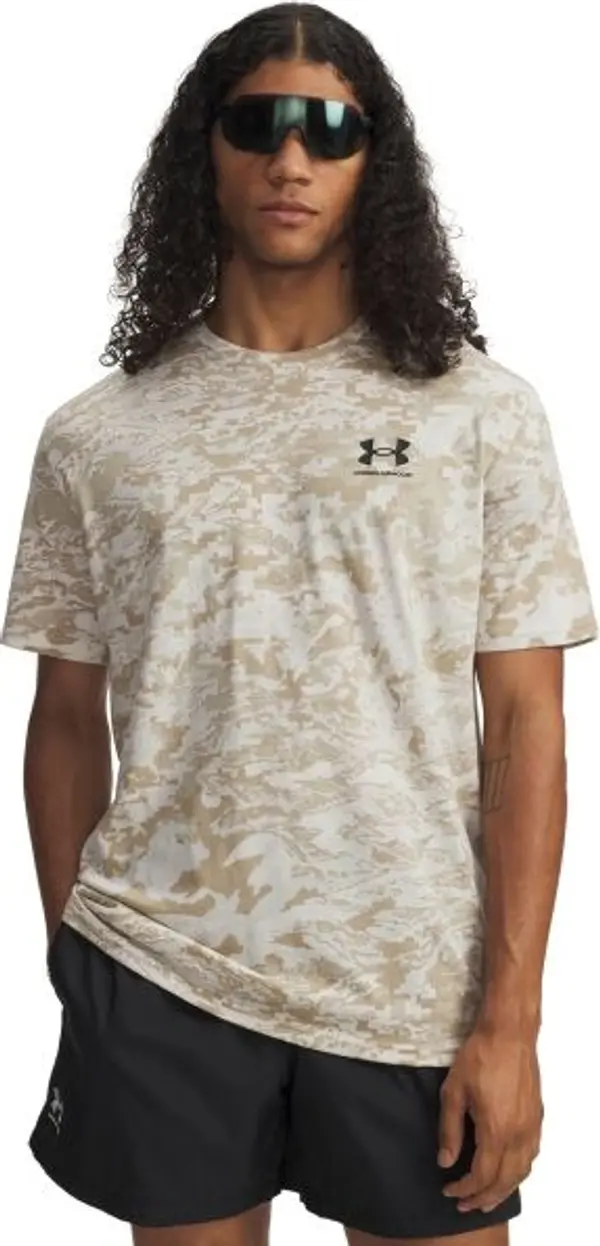Under Armour Under Armour ABC CAMO SS Мъжка тениска, бежово, размер