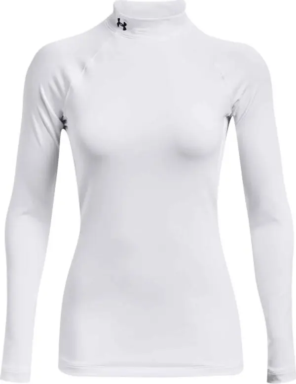 Under Armour Under Armour AUTHENTICS MOCK NECK Дамска тениска, бяло, размер