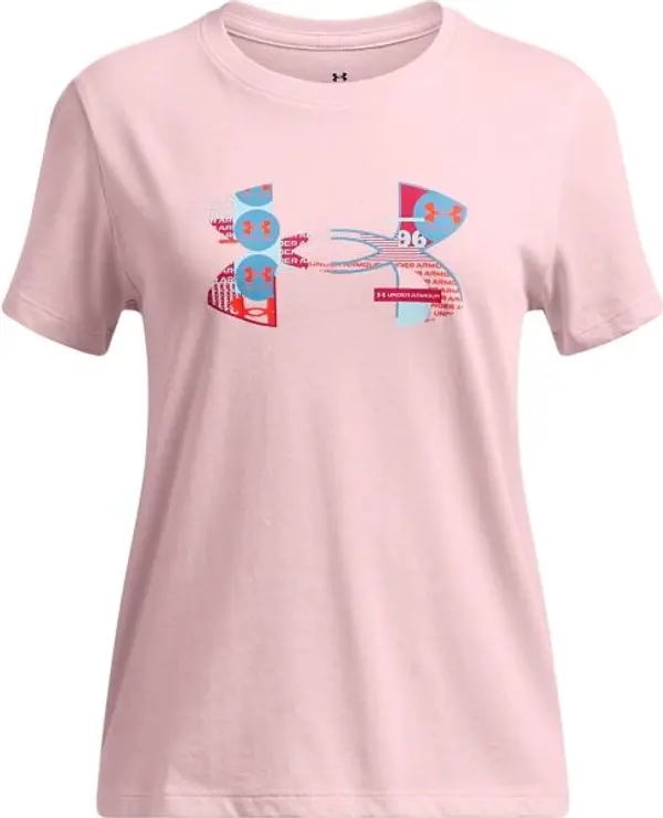 Under Armour Under Armour BIG LOGO FILL Момичешка тениска, розово, размер M