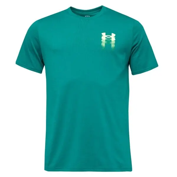 Under Armour Under Armour BLUR LOGO SS Мъжка тениска, зелено, размер