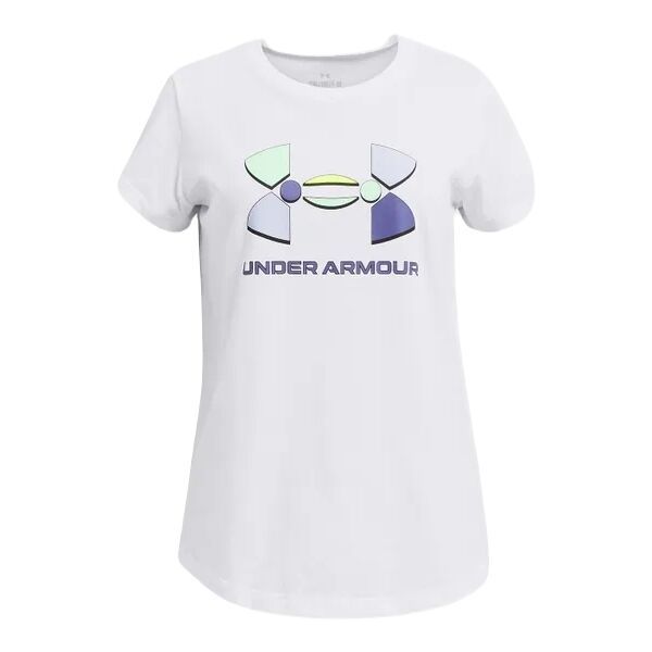 Under Armour Under Armour COLORBLOCK BL SS Тениска за момичета, бяло, размер