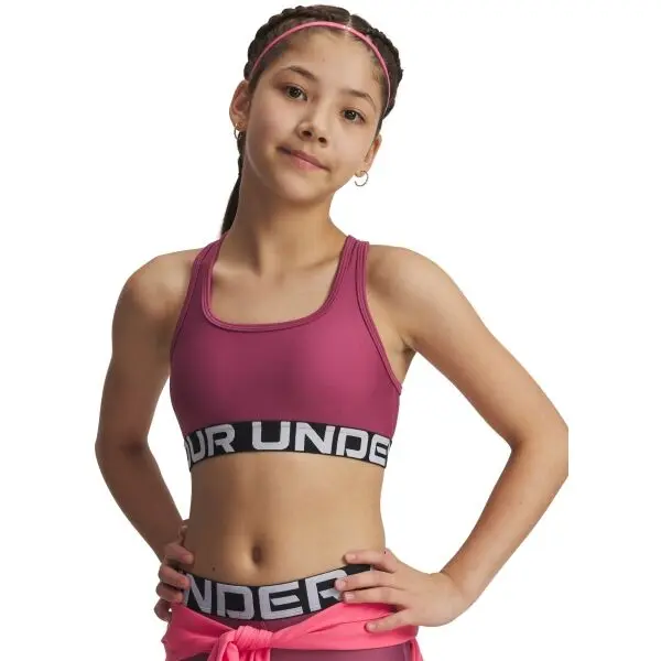 Under Armour Under Armour CROSSBACK BRA Спортно бюстие, червено, размер XL