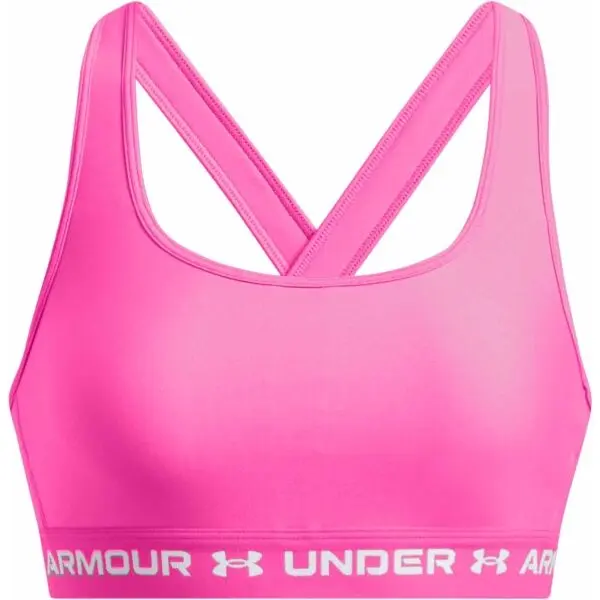 Under Armour Under Armour CROSSBACK MID BRA Дамско бюстие, розово, размер