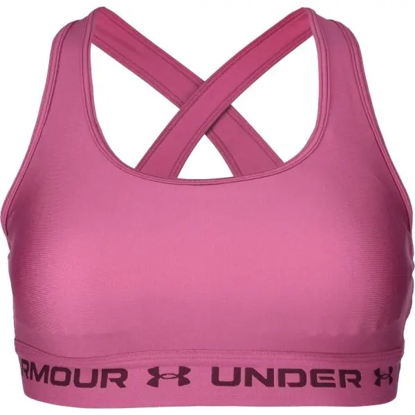 Under Armour Under Armour CROSSBACK MID BRA Дамско бюстие, винен, размер M