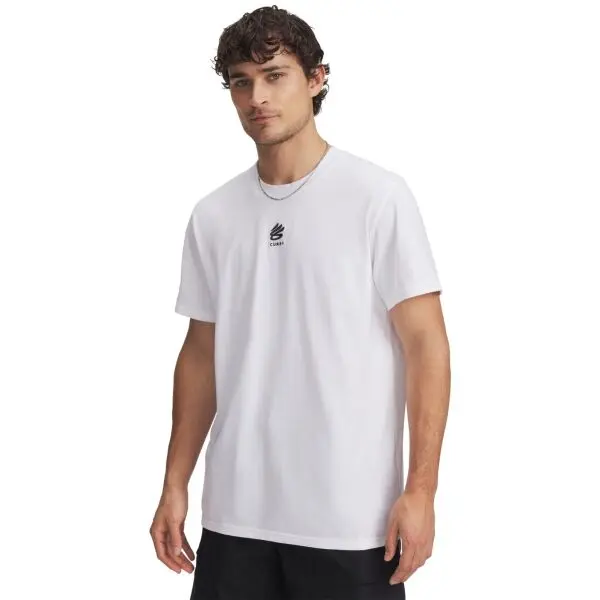 Under Armour Under Armour CURRY LOGO TEE Мъжка тениска, бяло, размер M