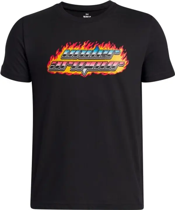 Under Armour Under Armour FLAME WSS Момчешка тениска, черно, размер S