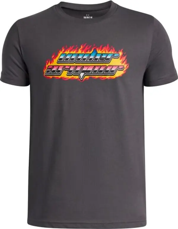 Under Armour Under Armour FLAME WSS Момчешка тениска, тъмносиво, размер M