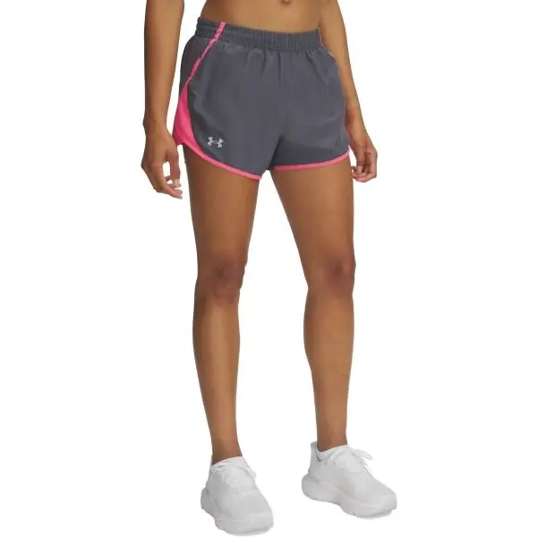Under Armour Under Armour FLY BY 3'' Дамски къси шорти, тъмносиво, размер