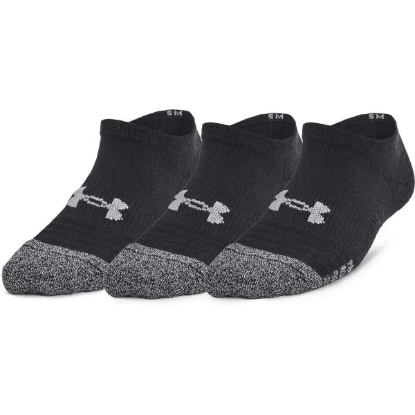 Under Armour Under Armour HEATGEAR 3PK NO SHOW Детски чорапи, черно, размер S