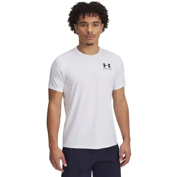 Under Armour Under Armour HEATGEAR FITTED Мъжка тениска, бяло, размер