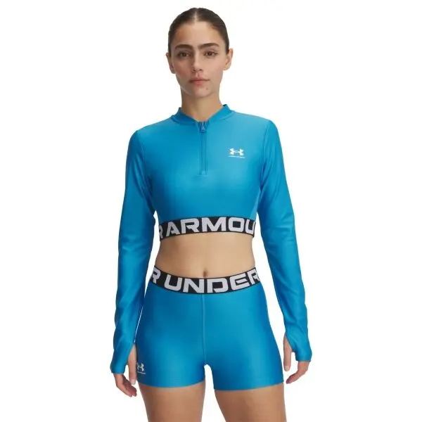 Under Armour Under Armour HEATGEAR RIB Дамска тениска, синьо, размер M