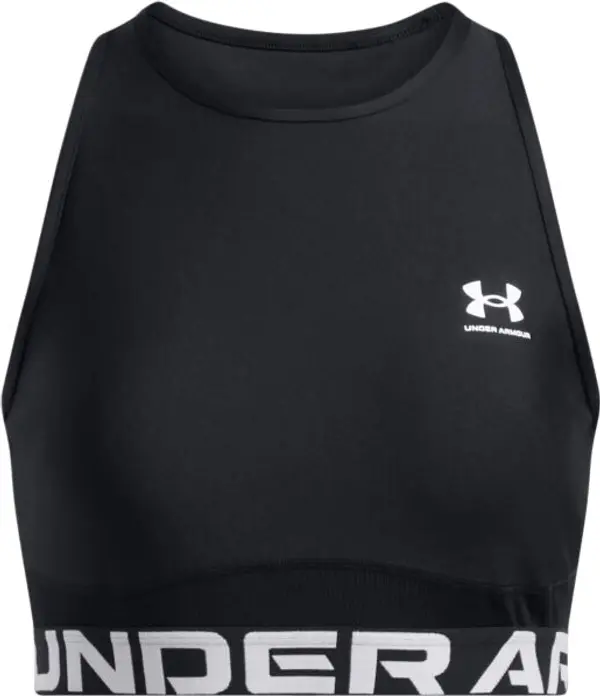 Under Armour Under Armour HEATGEAR RIB Дамски потник, черно, размер