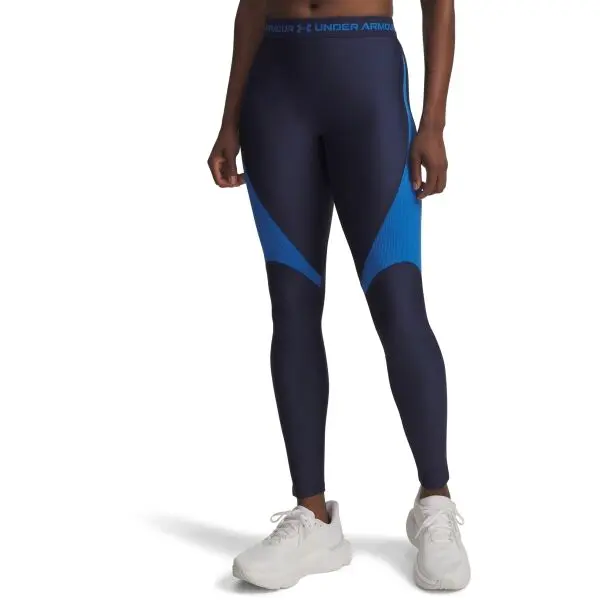 Under Armour Under Armour HEATGEAR RIB LEGGING Дамски клин, тъмносин, размер