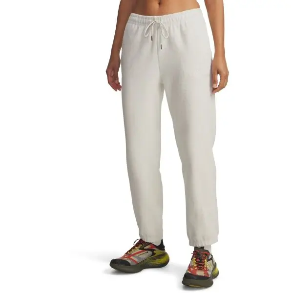 Under Armour Under Armour ICON TERRY VARSITY JOGGER Дамски панталон, бяло, размер M