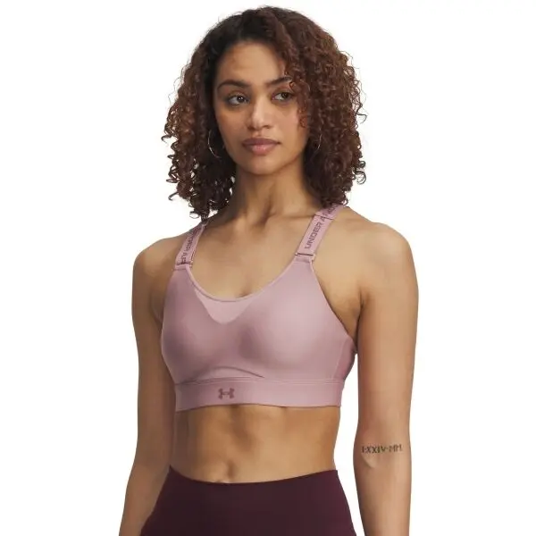 Under Armour Under Armour INFINITY HIGH 2.0 Дамско бюстие, розово, размер