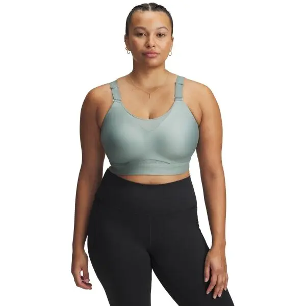Under Armour Under Armour INFINITY HIGH 2.0 Дамско бюстие, светло-зелено, размер