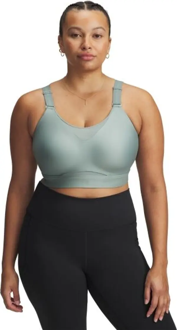 Under Armour Under Armour INFINITY HIGH 2.0 Дамско бюстие, светло-зелено, размер