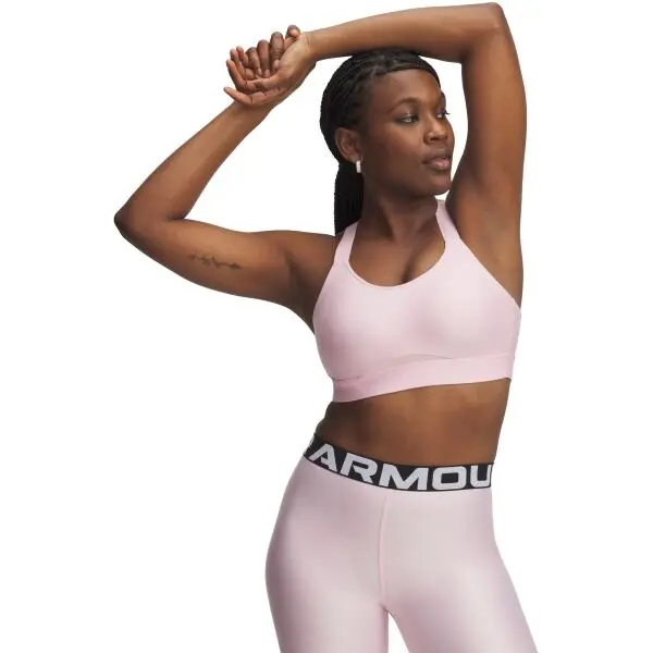 Under Armour Under Armour INFINITY HIGH STRAPPY Дамско спортно бюстие, розово, размер