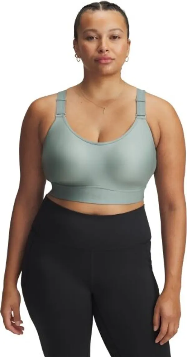 Under Armour Under Armour INFINITY MID 2.0 Дамско бюстие, светло-зелено, размер