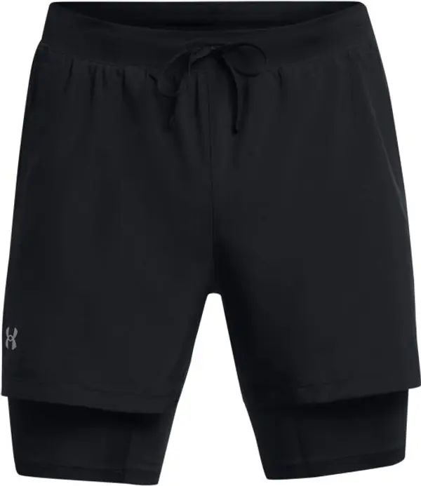 Under Armour Under Armour LAUNCH 5 2-IN-1 Мъжки шорти, черно, размер