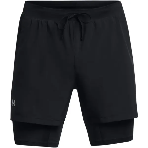 Under Armour Under Armour LAUNCH 5 2-IN-1 Мъжки шорти, черно, размер
