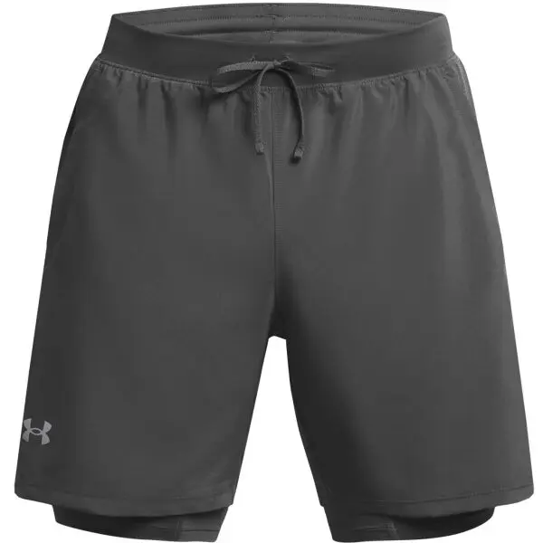 Under Armour Under Armour LAUNCH 7'' Мъжки къси панталонки, сиво, размер S