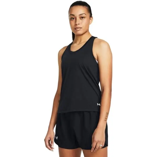 Under Armour Under Armour LAUNCH SINGLET Дамски потник, черно, размер
