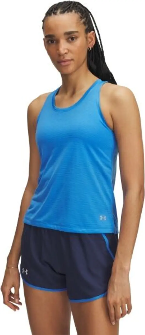 Under Armour Under Armour LAUNCH SINGLET Дамски потник, синьо, размер