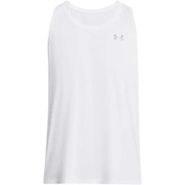 Under Armour Under Armour LAUNCH SINGLET Мъжки потник, бяло, размер