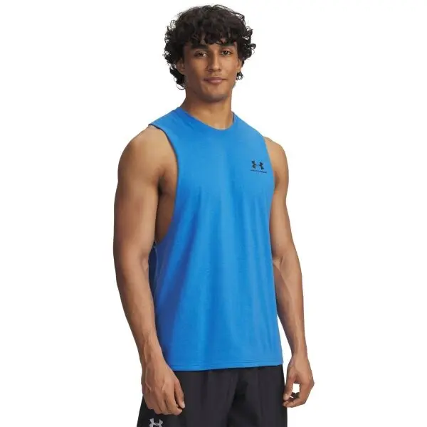 Under Armour Under Armour LEFT CHEST CUT OFF Мъжки потник, синьо, размер M