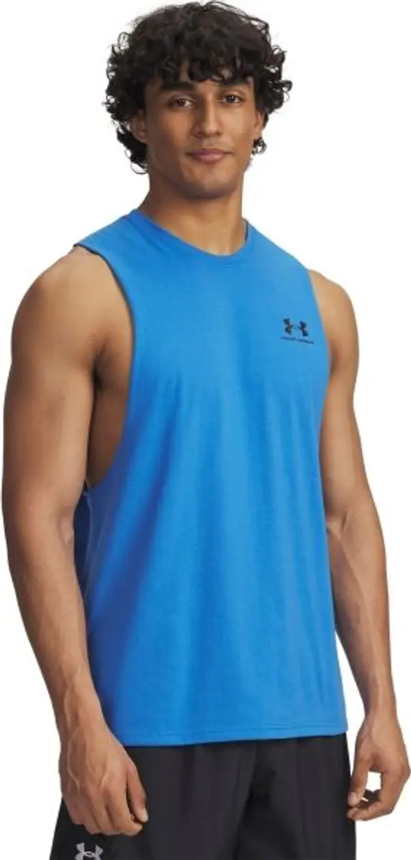 Under Armour Under Armour LEFT CHEST CUT OFF Мъжки потник, синьо, размер