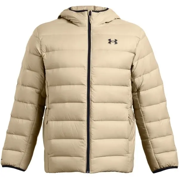 Under Armour Under Armour LEGEND DOWN HOODED Мъжко яке, бежово, размер M